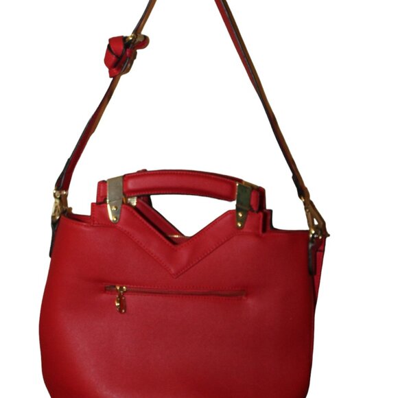 SALE! ALL PURSES $10 Catherine Malandrino Red Handbag EUC - Picture 10 of 16